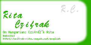 rita czifrak business card